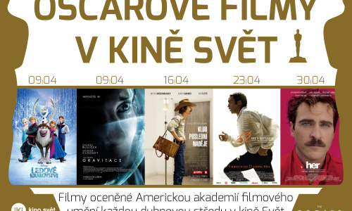 Kino Svět ve valašském Meziříčí bude promítat Oskarové snímky